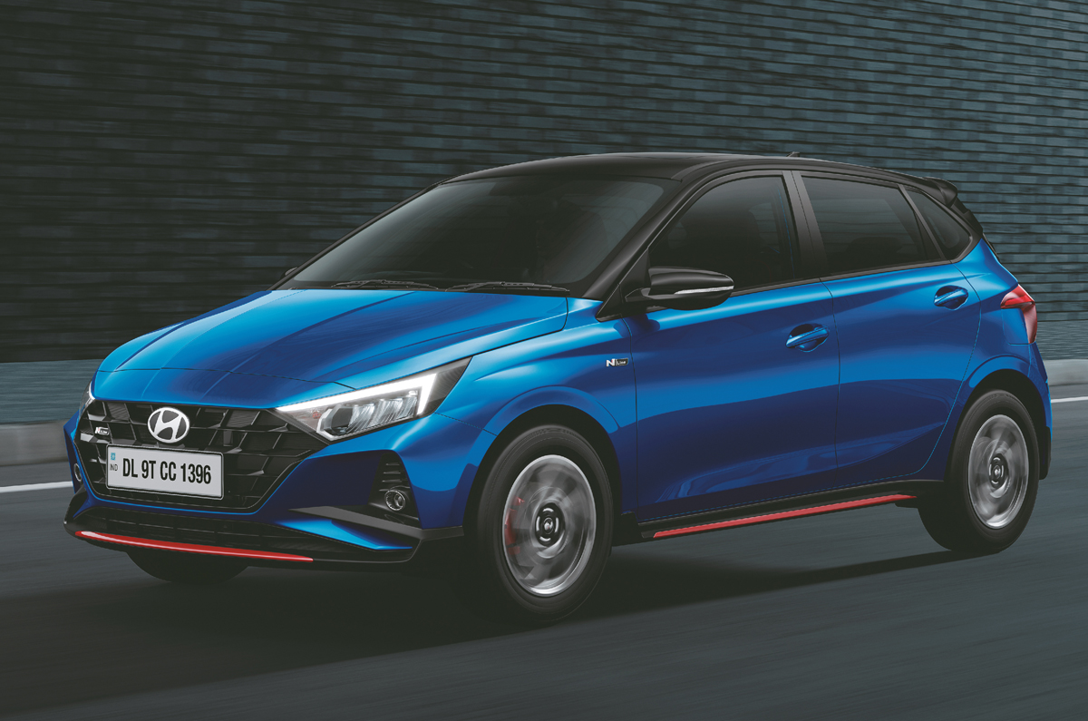 Hyundai i20 N Line front quarter 